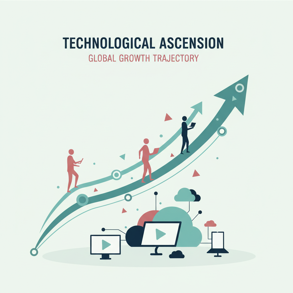 Interactive chart illustrating ElectraFlux's market growth and innovation adoption rates over time, with various data points and trends.